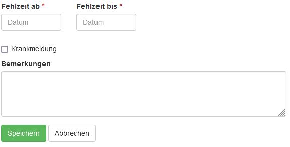 Krankmeldung
