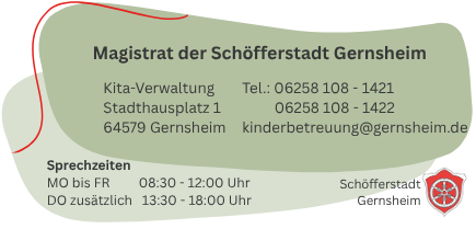Kontaktdaten der Stadt Gernsheim, Kita-Verwaltung