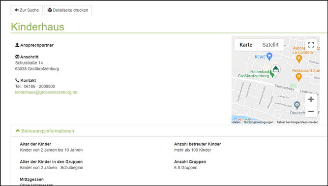 Krotzi Kids - Details Einrichtung