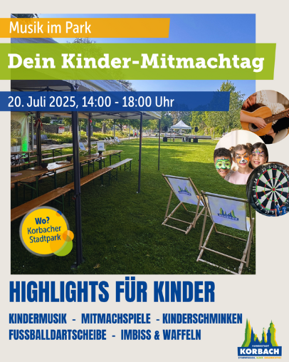 Kinder-Mitmach-Tag im Stadtpark 2025