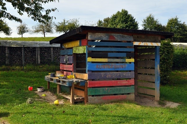 Außenspielbereich Kita Kunterbunt