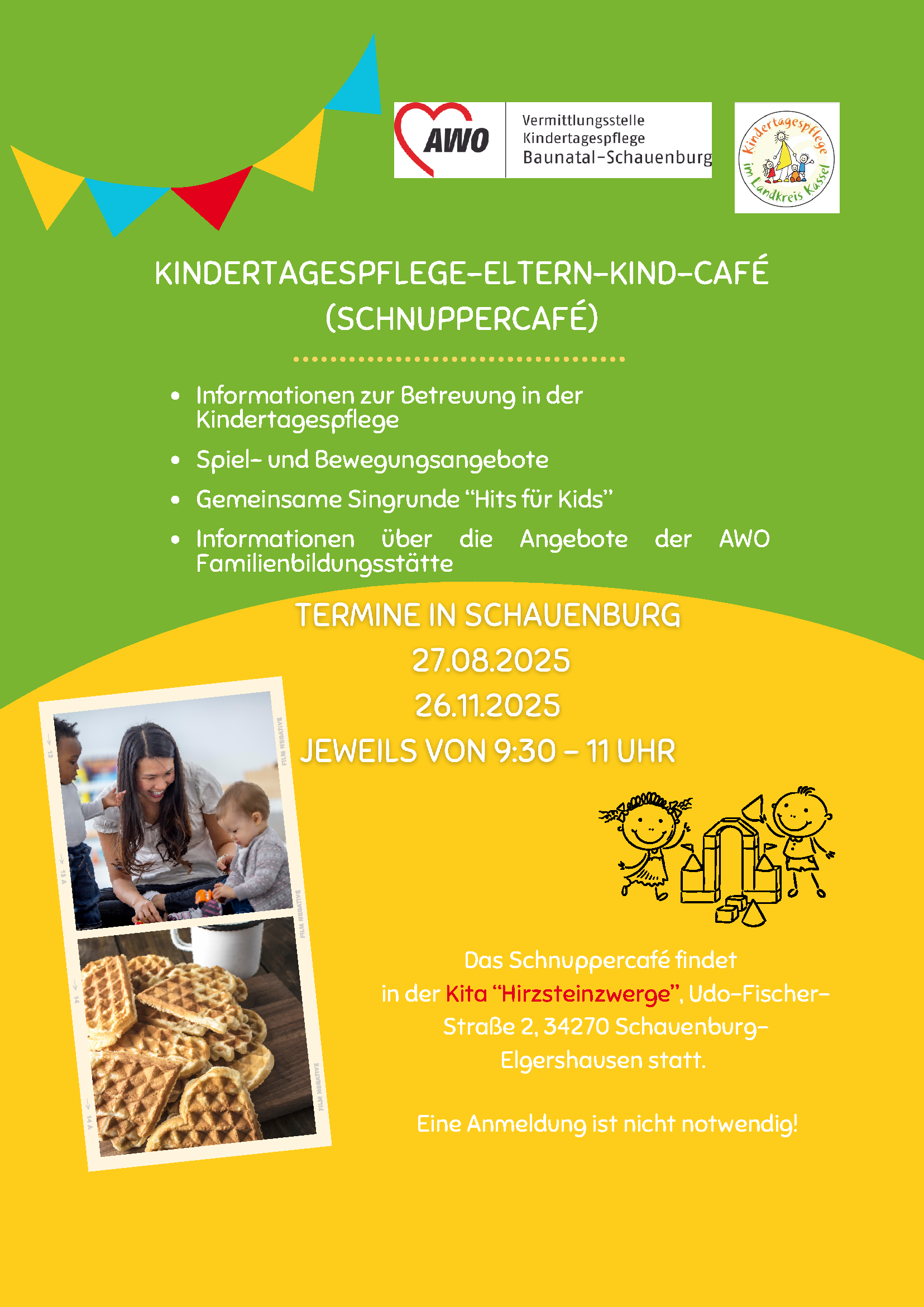 Flyer Schnuppercafé - 27.08.&#43;26.11.2025