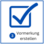 Betreuungsplatz online Haken mit Zahl &#43;Text.153pixel