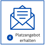 Betreuungsplatz online Umschlag mit Zahl &#43;Text.153pixel